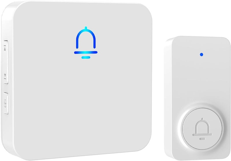 SECRUI Wireless Doorbell with 1000ft Range, Adjustable Volume, Waterproof Design, Hassle-Free Installation, 32 Melodies, White （1 Receiver+1 Button） - Image 1